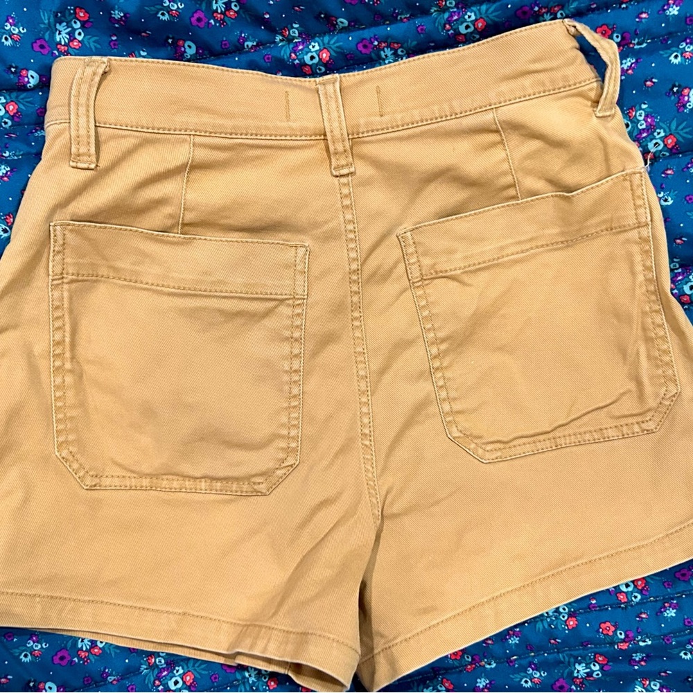 Madewell Perfect Vintage Fatigue shorts Dried Straw Size 25 - Picture 5 of 5